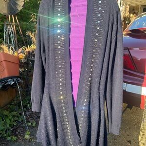 Blue long sleeved sweater